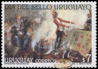 Уругвай. 1999. Уругвайский день марки (Почтовая марка. MNH OG)