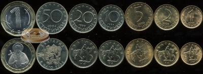 Болгария. Набор №2 (7 монет. 1 биметалл) 1999-2004