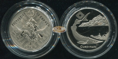Беларусь. 1 рубль. 2007 (Proof)