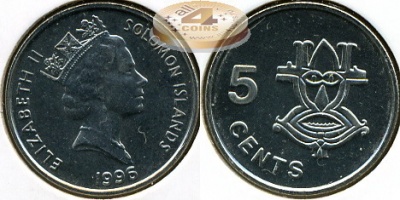 Соломоновы о-ва. 5 центов. 1996 (Unc)