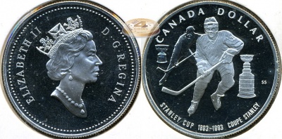 Канада. 1 доллар. 1993 (Proof. Серебро)