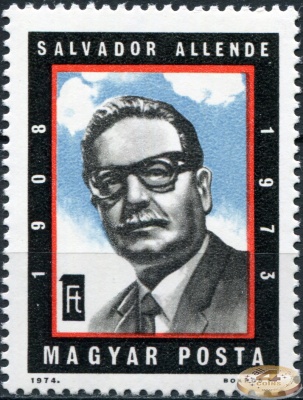 Венгрия. 1974. Первая годовщина смерти Сальвадора Альенде [1908-1973] (Почтовая марка. MNH OG)