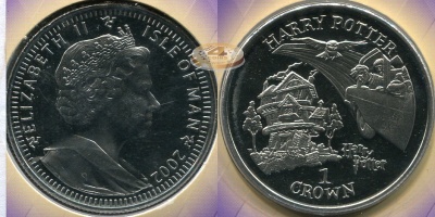 Остров Мэн. 1 крона. 2002 (Prooflike. Карточка)