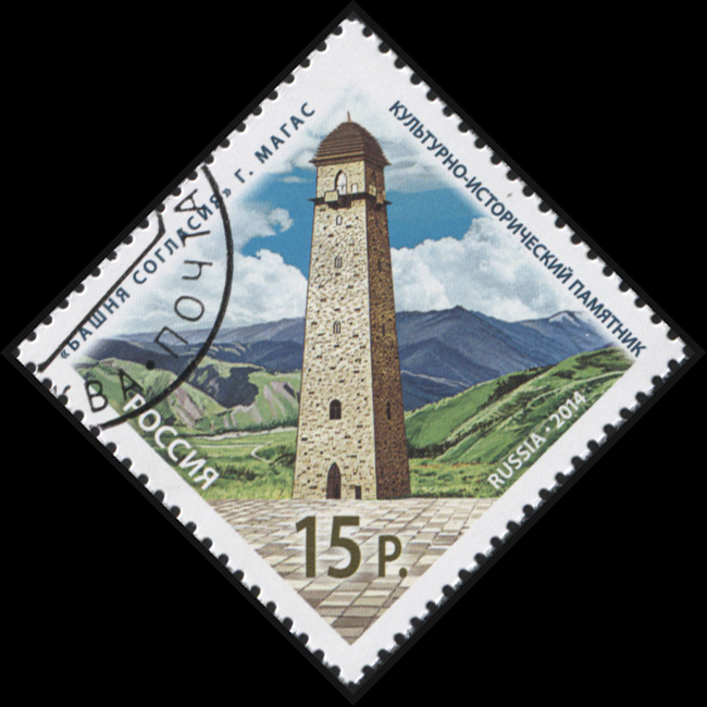 Ингушская башня рисунок