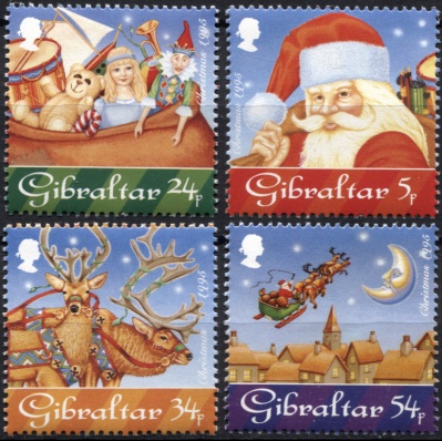 Гибралтар. 1995. Рождество 1995 (Серия. MNH OG)