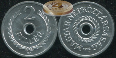 Венгрия. 2 филлера. 1972 (Unc)