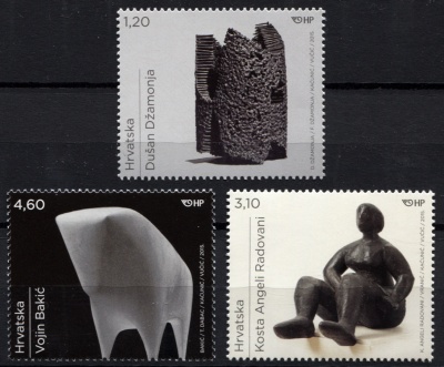Хорватия. 2015. Визуальное Искусство Хорватии (Серия. MNH OG)