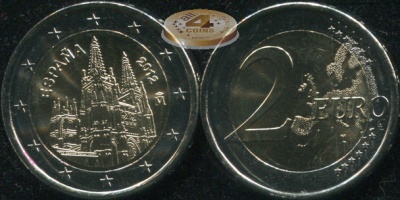 Испания. 2 евро. 2012 (Unc. Биметалл)