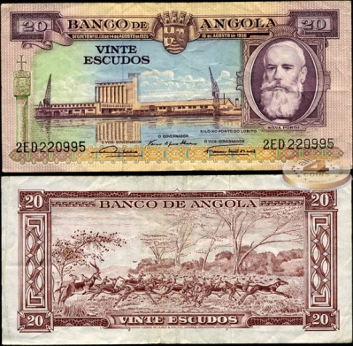 Ангола. 20 эскудо (VF) 1956