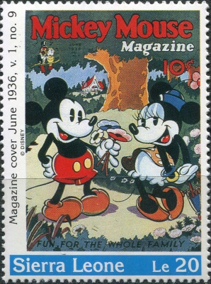 Сьерра-Леоне. 1992. Обложка журнала за июнь 1936 года (Почтовая марка. MNH OG)