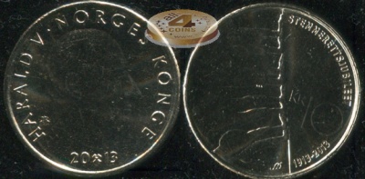 Норвегия. 10 крон. 2013 (Unc)