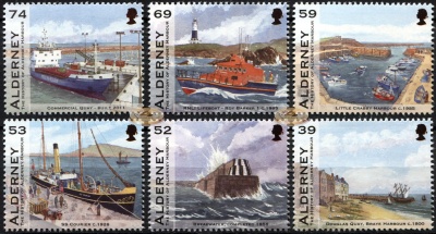 Олдерни. 2012. История Олдерни-Харбор (Серия. MNH OG)