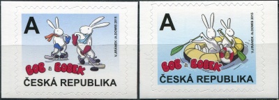 Чехия. 2015. Боб и Бобек занимаются спортом (Серия Почтовых марок. MNH OG)