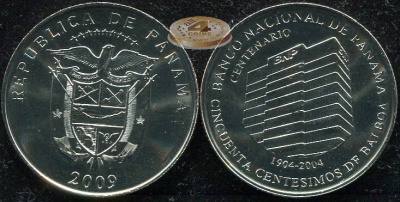 Панама. 50 центезимо. 2009 (Unc)