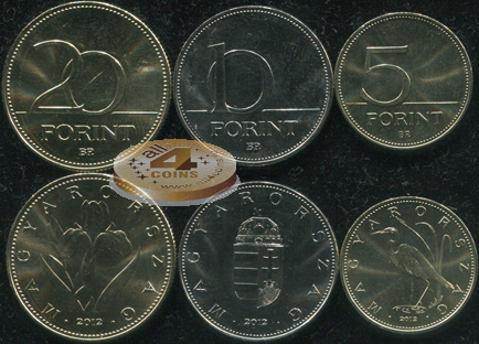 Венгрия. Набор №3 (3 монеты) 2012