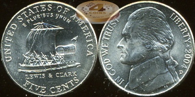 США. 5 центов. 2004.D (Unc)
