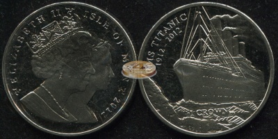 Остров Мэн. 1 крона. 2012 (Unc)