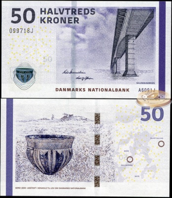 Дания. 50 крон (Unc) 2009
