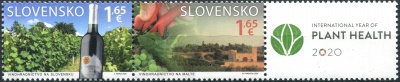 Словакия. 2020. Виноградники Словакии и Мальты (Сцепка. MNH OG)