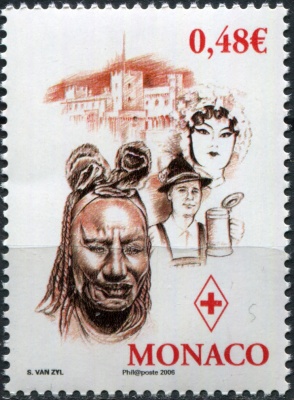 Монако. 2006. Красный Крест (Почтовая марка. MNH OG)