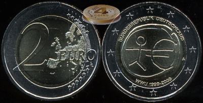 Германия. 2 евро. 2009 A (Unc. Биметалл)