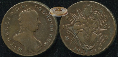 Священная Римская империя (Венгрия). 1 полтура. 1765 (aVF/VF)