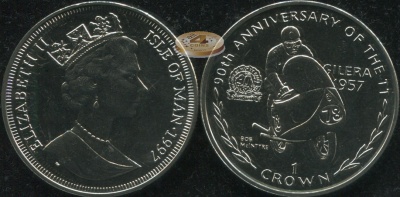 Остров Мэн. 1 крона. 1997 (Unc)