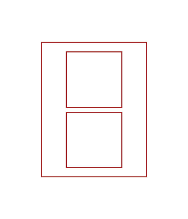 Бокс увеличенной высоты d-box. 2 ячейки (Lindner)