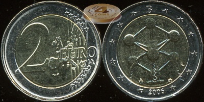 Бельгия. 2 евро. 2006 (Unc. Биметалл)
