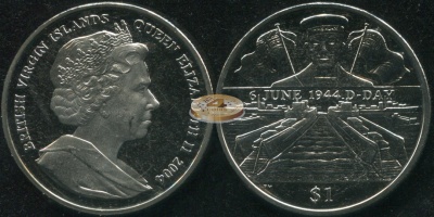 Британские Виргинские о-ва. 1 доллар. 2004 (Unc)