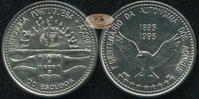 Азорские о-ва. 100 эскудо. 1995 (Unc)