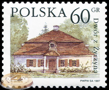 Польша. 1997. Польские усадьбы - Жижин (Почтовая марка. MNH OG)