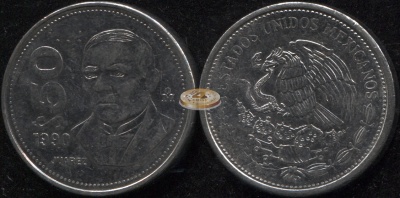 Мексика. 50 песо. 1990 (Unc)