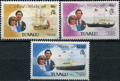 Тувалу. 1981. Свадьба принца Чарльза и Дианы Спенсер (Серия. MNH OG)