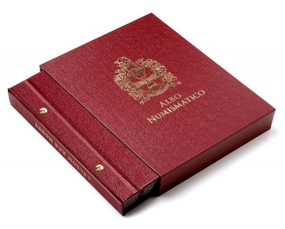 Футляр для альбомов толщиной 20 мм, цвет «Бордо» (АльбоНумизматико)