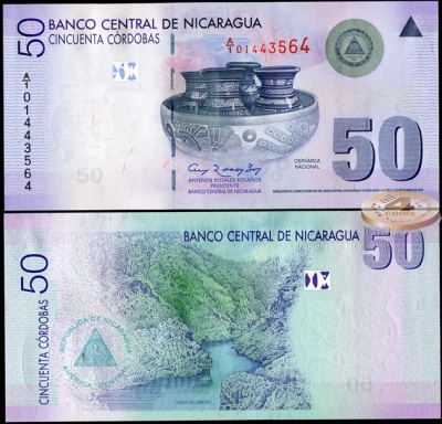 Никарагуа. 50 кордоб (Unc) 2009