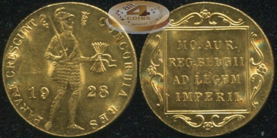 Нидерланды. Дукат. 1928 (Unc. Золото)
