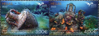 Греция. 2022. Подводная археология (Сцепка. MNH OG)
