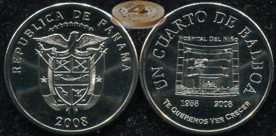 Панама. 25 центезимо. 2008 (Unc)