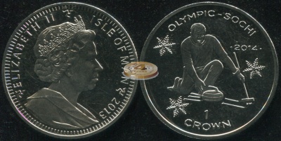 Остров Мэн. 1 крона. 2013 (Unc)