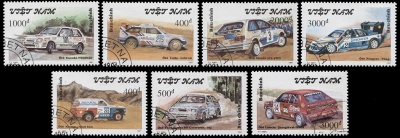 Вьетнам. 1991. Гоночные автомобили (Серия. CTO Гашеная)