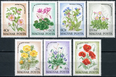 Венгрия. 1973. Полевые цветы (Серия. MNH OG)