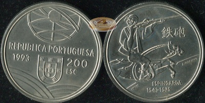 Португалия. 200 эскудо. 1993 (Unc)