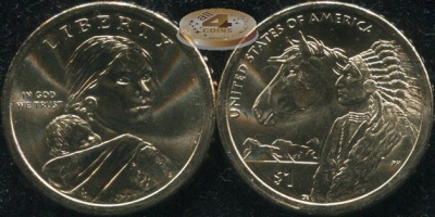 США. 1 доллар. 2012.D (Unc)