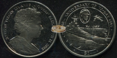 Британские Виргинские о-ва. 1 доллар. 2005 (Unc)