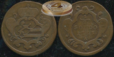 Священная Римская империя (Гориция). 1/2 солдо. 1791.A (F)