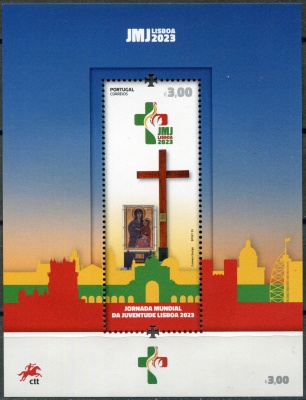 Португалия. 2023. Всемирный день молодежи (Почтовый блок. MNH OG)