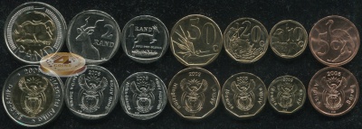 ЮАР. Набор №10 (7 монет. 1 биметалл) 2005-10