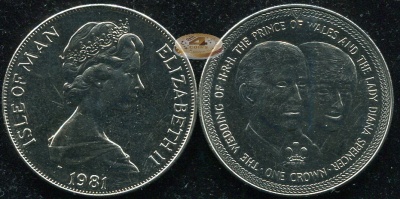 Остров Мэн. 1 крона. 1981 (Unc)