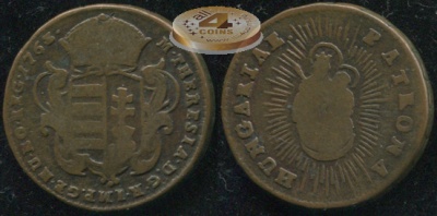 Священная Римская империя (Венгрия). 1 денар. 1763 (aVF/F)